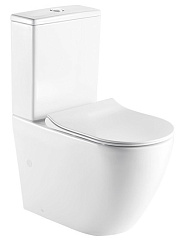 Унитаз напольный безободковый Azario Grado с сидением микролифт