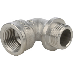 Уголок г/ш 1/2" с упором ник. Stout