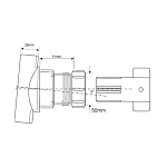 Врезка канализационная 110х50 мм McAlpine Фото 3