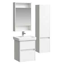 Комплект мебели для ванной Aqwella City 50 Дуб Канадский, белый