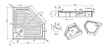 Душевой поддон Azario 90х90х15 P39 R/L Фото 2