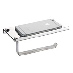 Держатель туалетной бумаги Fixsen Hotel с полкой для телефона Фото 1