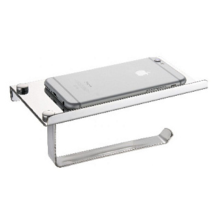 Держатель туалетной бумаги Fixsen Hotel с полкой для телефона Фото 1