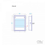 Зеркальный шкаф Alavann Rita 60 белый Фото 3