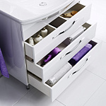 Комплект мебели для ванной Aqwella Allegro 105Н Белый Фото 6