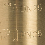 Stout Клапан обратный 1"  с металлическим седлом Фото 6