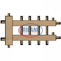 Коллектор с гидравлическим разделителем Rilano ГК5-70 5 контуров