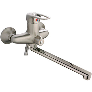 Смеситель для ванны Ledeme 2204А сатин Фото 1