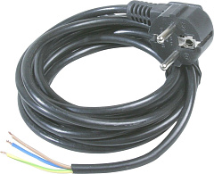 Кабель сетевой 3х1,00 кв.м с вилкой, L=10м.