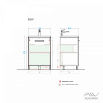 Тумба с раковиной Alavann Dorn 50 белая Фото 5