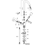 Смеситель для кухни Hansgrohe Logis  Фото 8