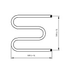 Полотенцесушитель ВоЛПро оц. М - образный Хром 50/50 1" Фото 3