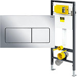 Инсталляция Viega Prevista Dry Visign с кнопкой Life 5 хром Фото 1