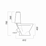 Унитаз-компакт Sanita Лада комфорт Фото 2