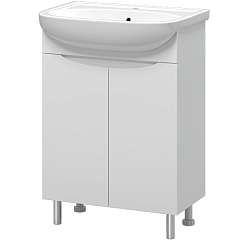 Тумба напольная с раковиной Мисти Смайл 60 белая 
