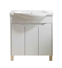 Тумба с раковиной Alavann Crystal 75 белая