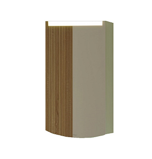 Зеркальный шкаф Alavann Crystal 45 белый Фото 1