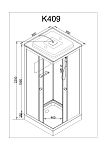 Душевая кабина Deto K409S (90x90) Фото 15
