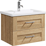 Тумба с раковиной подвесная  Aqwella Фостер 60 дуб сонома Фото 1