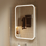 Зеркальный шкаф Alavann Lana 55 белый Фото 4