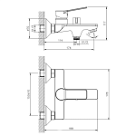 Смеситель Rush Haiti для ванны и душа кор. Фото 3