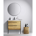 Тумба с раковиной Aqwella Fargo 80 дуб балтийский Фото 3