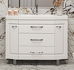 Тумба с раковиной Misty Терра 110 белая Фото 2