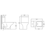 Унитаз напольный безободковый Azario Alba c сидением микролифт Фото 2