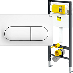 Инсталляция Viega Prevista Dry Visign с белой кнопкой Life 6 Фото 1