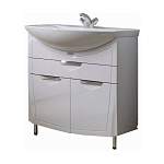 Тумба с раковиной Alavann Monaco 80 белая Фото 1