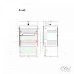 Тумба с раковиной Alavann Rita 60 белая Фото 6