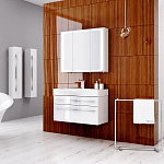 Комплект мебели для ванной Aqwella Milan 100 Белый Фото 4