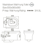 Унитаз подвесной Creo Ceramique ARCHI безободковый Фото 2