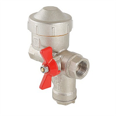 Кран шаровый со встроенным фильтром и редуктором давления 1/2" правый Valtec КФРД