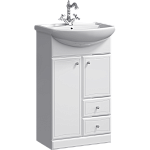 Тумба с раковиной напольная Aqwella Barcelona 55см Белый Фото 1