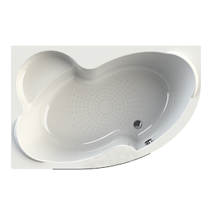 Ванна акриловая Радомир Ирма1 169х110 левая (в компл. экран, каркас, слив-перелив) Фото 1