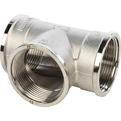 Тройник 1 1/2" ник. Stout