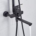 Душевая стойка со смесителем Ledeme 2480B черный Фото 8