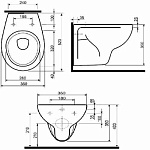 Унитаз подвесной безободковый Kolo Rekord cиденье дюропласт с микролифтом Фото 6
