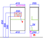 Тумба с раковиной подвесная Aqwella Accent 40см Дуб золотой Фото 4