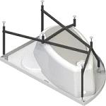 Акриловая ванна Радомир Варна 165х105 прогресс правая (в компл. экран, каркас, слив-перелив) Фото 4