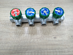 Коллектор регулирующий плоский и 3/4-16-4 вых. Vieir 