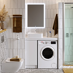 Тумба с раковиной Alavann Soft 100 (левая) белая Фото 3