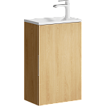 Тумба с раковиной подвесная Aqwella Accent 40см Дуб золотой Фото 1