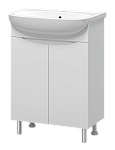 Тумба напольная с раковиной Мисти Смайл 60 белая  Фото 2
