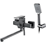 Смеситель для ванны и умывальника Ledeme 2278U графит Фото 1