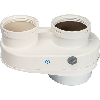 Адаптер моноблочный для раздельного дымоудаления DN80/80 STOUT (Bx) Фото 1