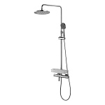 Смеситель Lemark Tropiс LM7010C для ванны и душа с верхней душевой лейкой "Тропический дождь" Фото 1