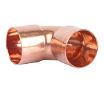 Отвод медный под пайку 35х90 двухраструбный Sanha Фото 2