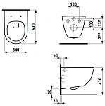 Унитаз подвесной Laufen PRO rimless с сиденьем микролифт Фото 4